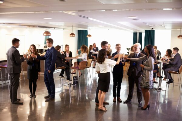 Delegates Networking At HECNY Conference Drinks Reception